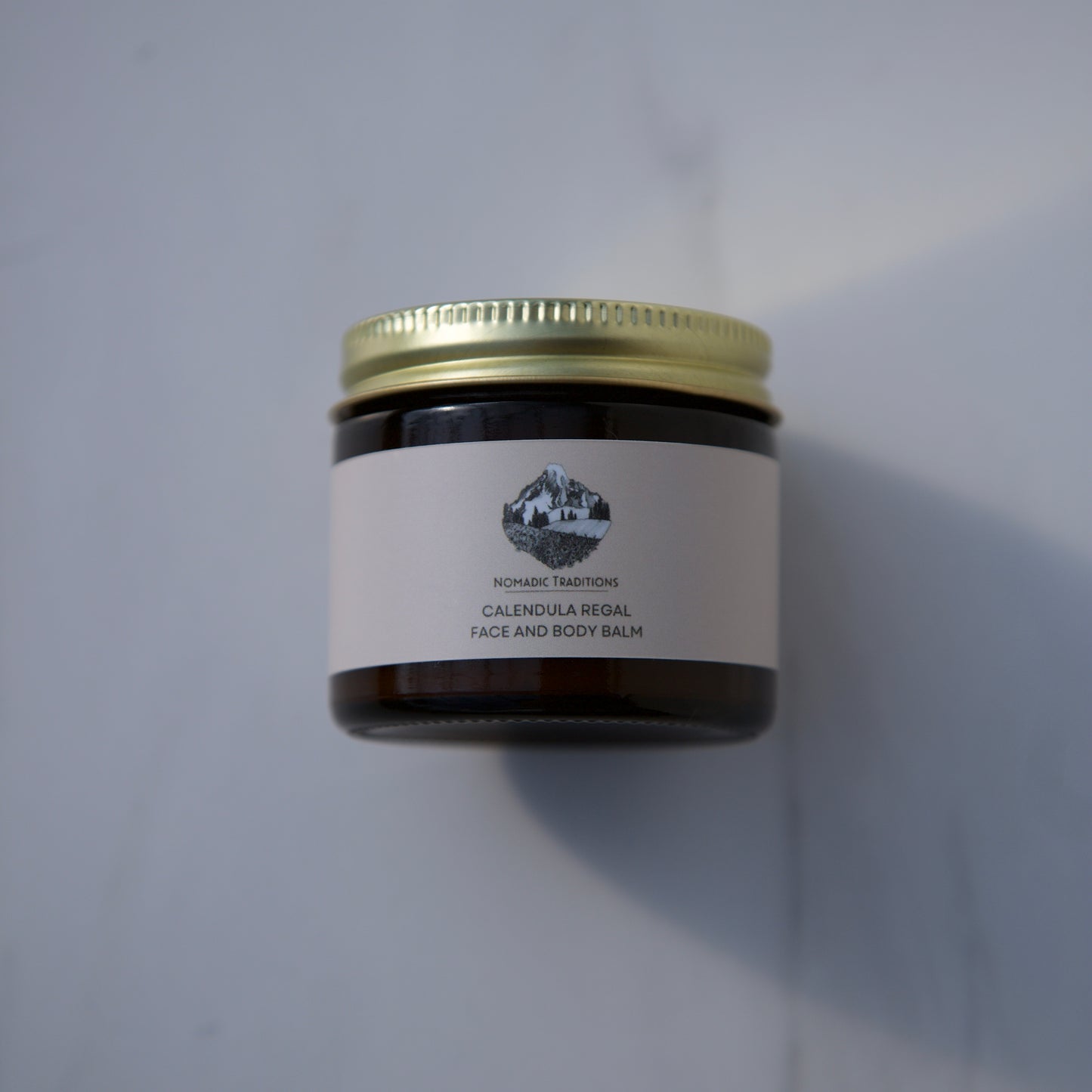 Nomadic Traditions Calendula Regal Face And Body Balm, Tallow Moisturizer, 2 oz Glass Jar Natural, Organic, Herbal, Botanical Facial Care, Skin Food, Skincare, Tallow Balm